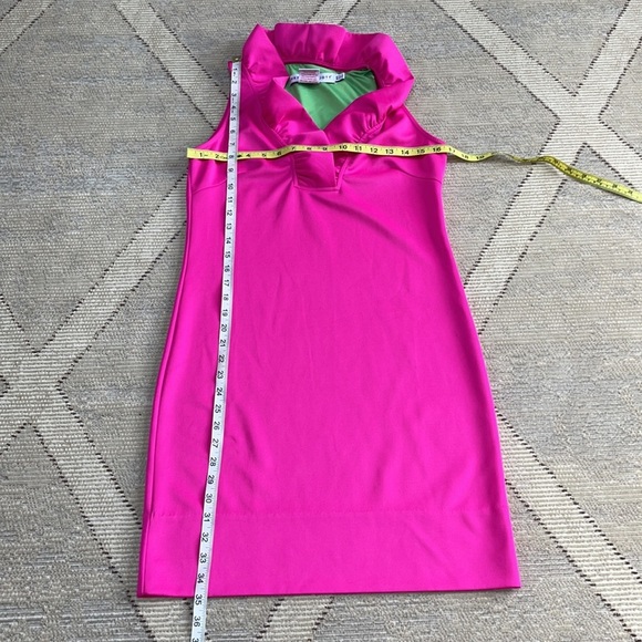 Gretchen Scott Sleeveless Pink Ruffle Dress - XS - Picture 3 of 6